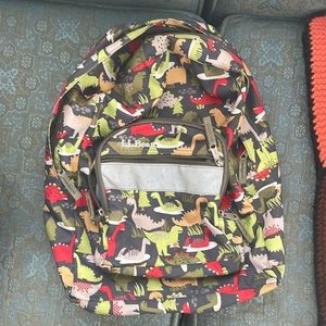 LL Bean dinosaur backpack
